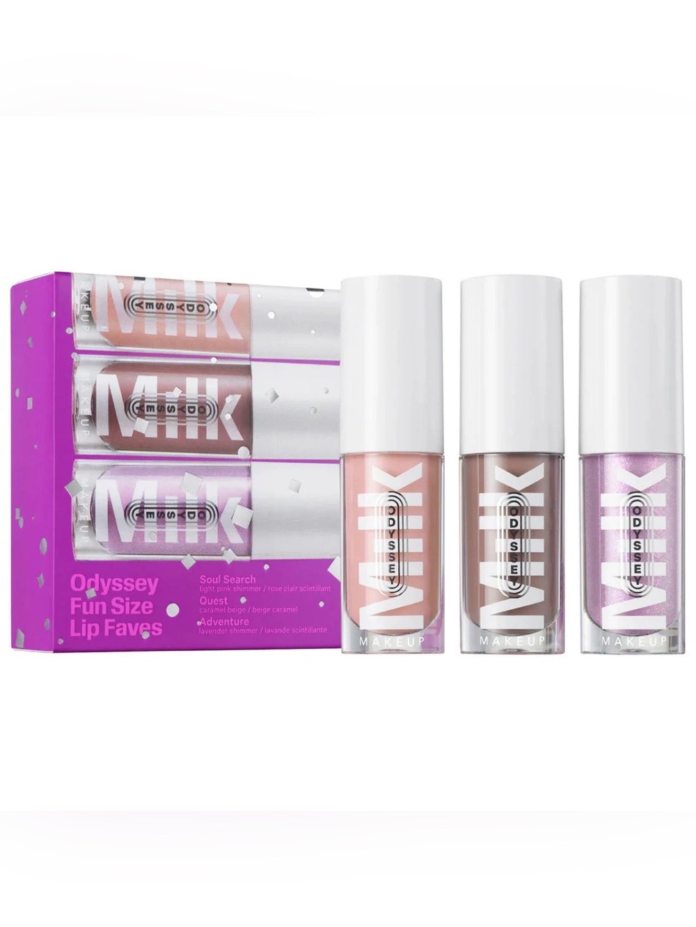 MILK MAKEUP Mini Odyssey Lip Oil Gloss Fun Size Faves Set